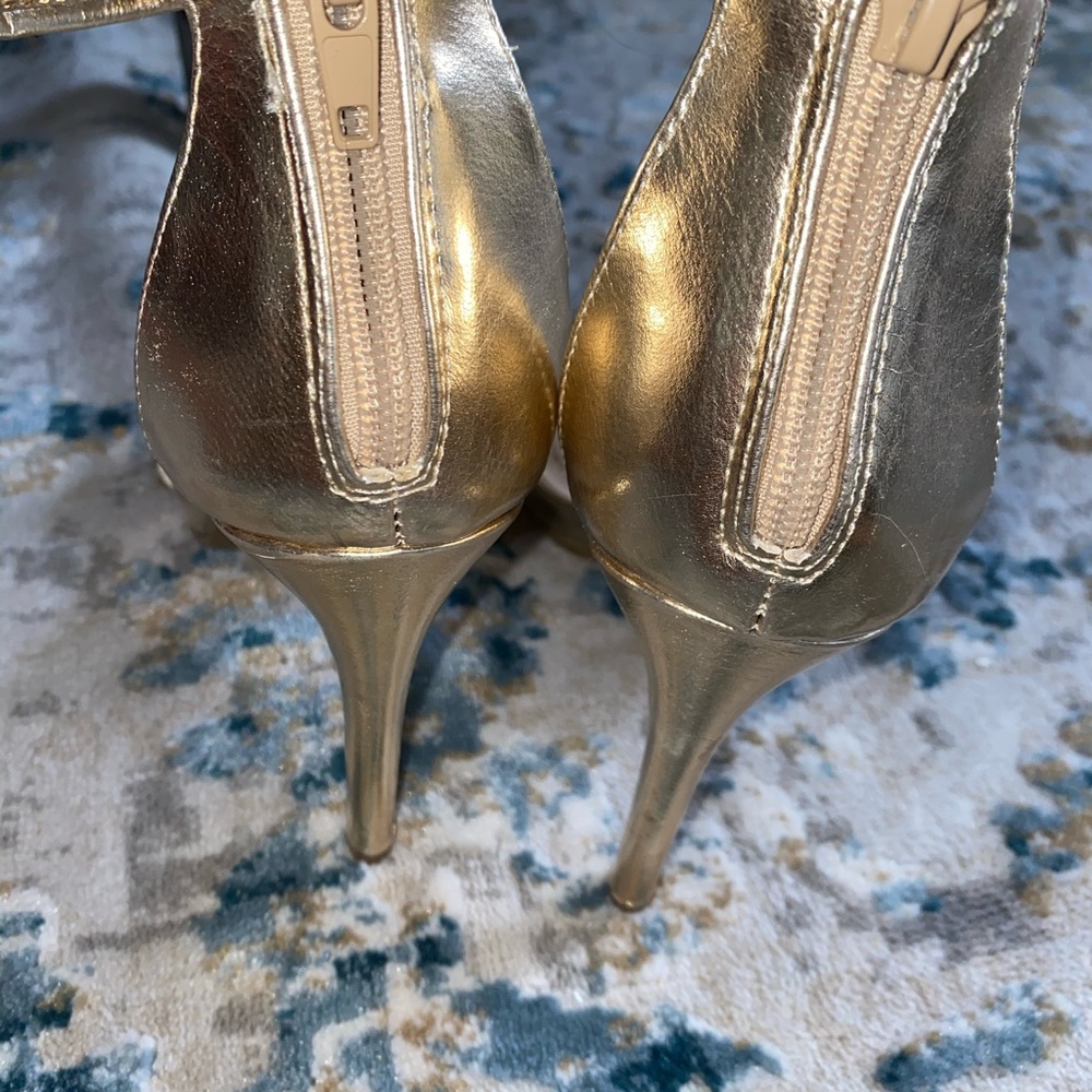 Gold heels